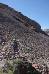 Paula and the rock glacier [sun jul 4 10:39:18 mdt 2021]